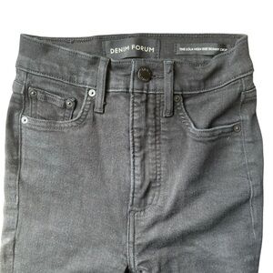 Denim Forum Women’s The Lola High Rise  Skinny Jean Size 23 In Black